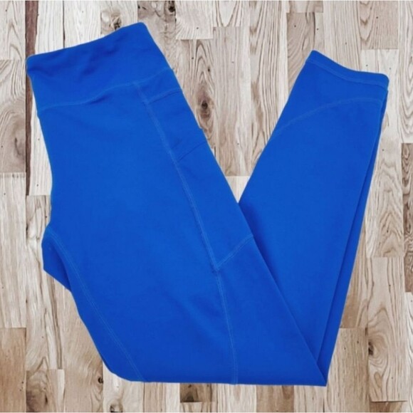 Zyia Active Royal Blue Pocket Light n Tight Hi-Rise 7/8 Leggings Women's 8-10 - Picture 5 of 8